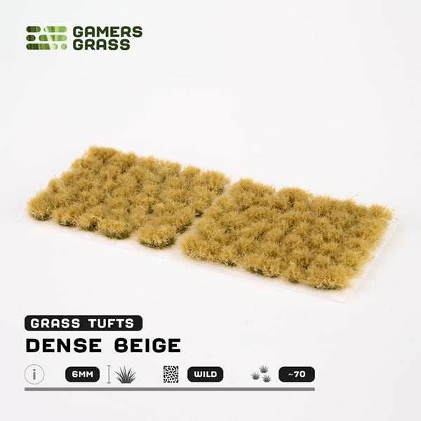 Gamers Grass Tufts: Dense Beige 6mm- Wild - 