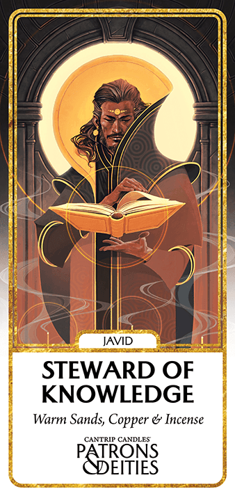 Cantrip Candles - Javid, Steward of Knowledge 16 oz. - 