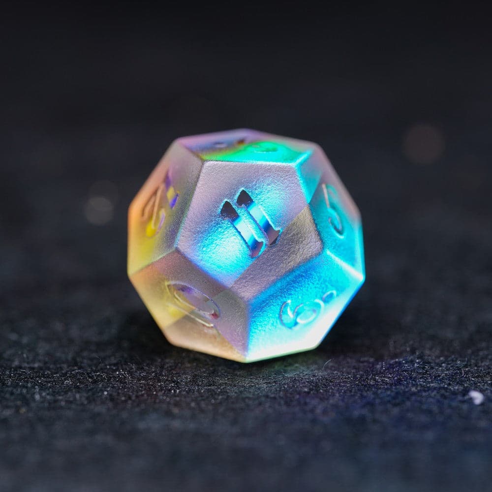 Phantom Crystal Frosted Relief Dice-DungeonDice1