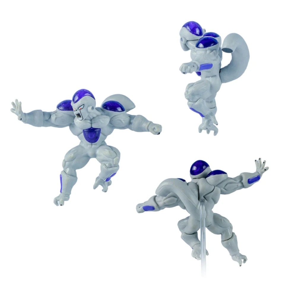 8pcs Frieza Dragon Ball Z Figure Set, Dragon Ball Super Anime Figurines First Second Third Mecha Final Form Perfect Golden Frieza