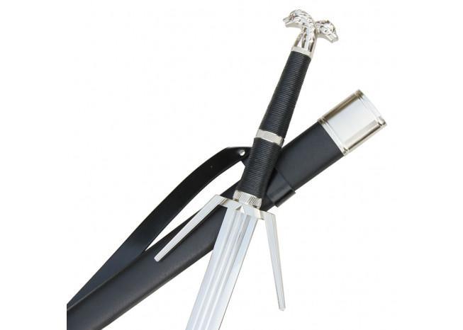 Witcher - Rivian Warrior Silver White Wolf Sword-1