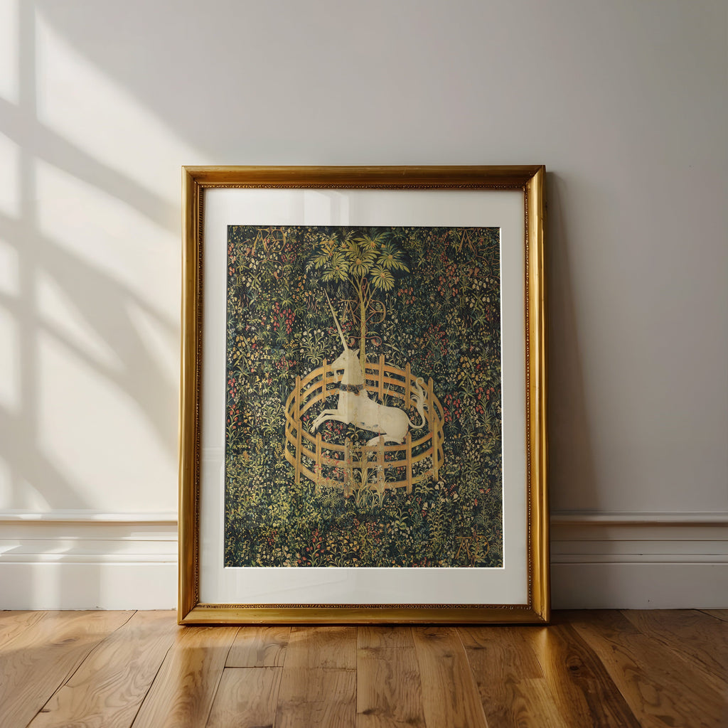 “The Unicorn Rests” Medieval Fantasy Art Print