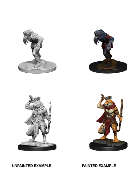 D&D: Nolzur's Marvelous Miniatures - Wererat & Weretiger - 