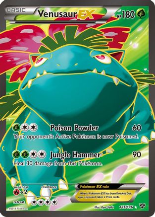 Venusaur EX (Full Art) 141/146 - XY Base Set Holofoil