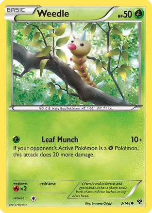 Weedle 003/146 - XY Base Set