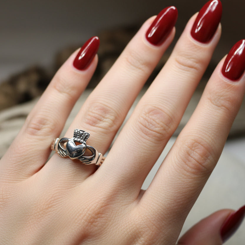 Irish Claddagh Celtic Knot Ring