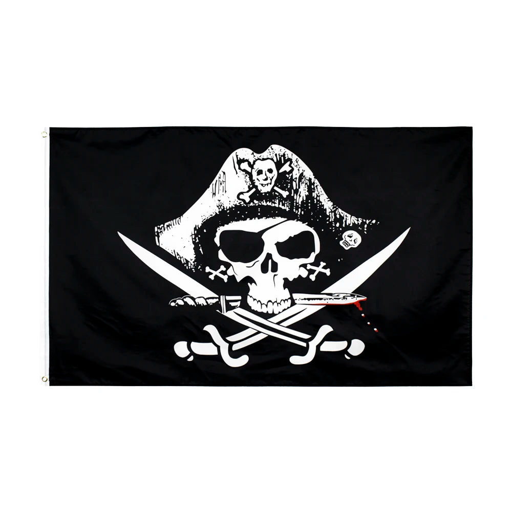 90x150cm 3x5FTS Never Say Die Goonies Pirate Flag Jolly Roger