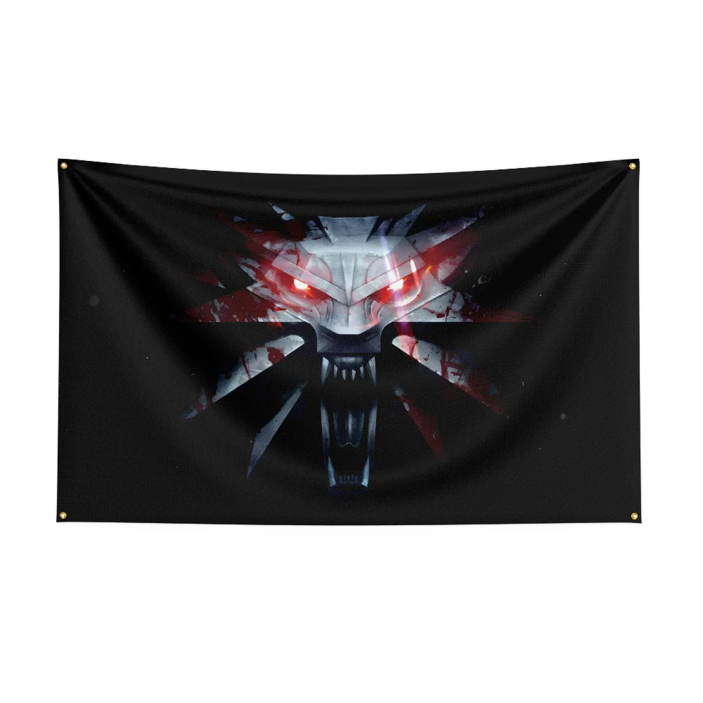 90X150CM T-The W-WitcherS game Flag Polyester Digital Printed Game Tapestry Curtain For Decor