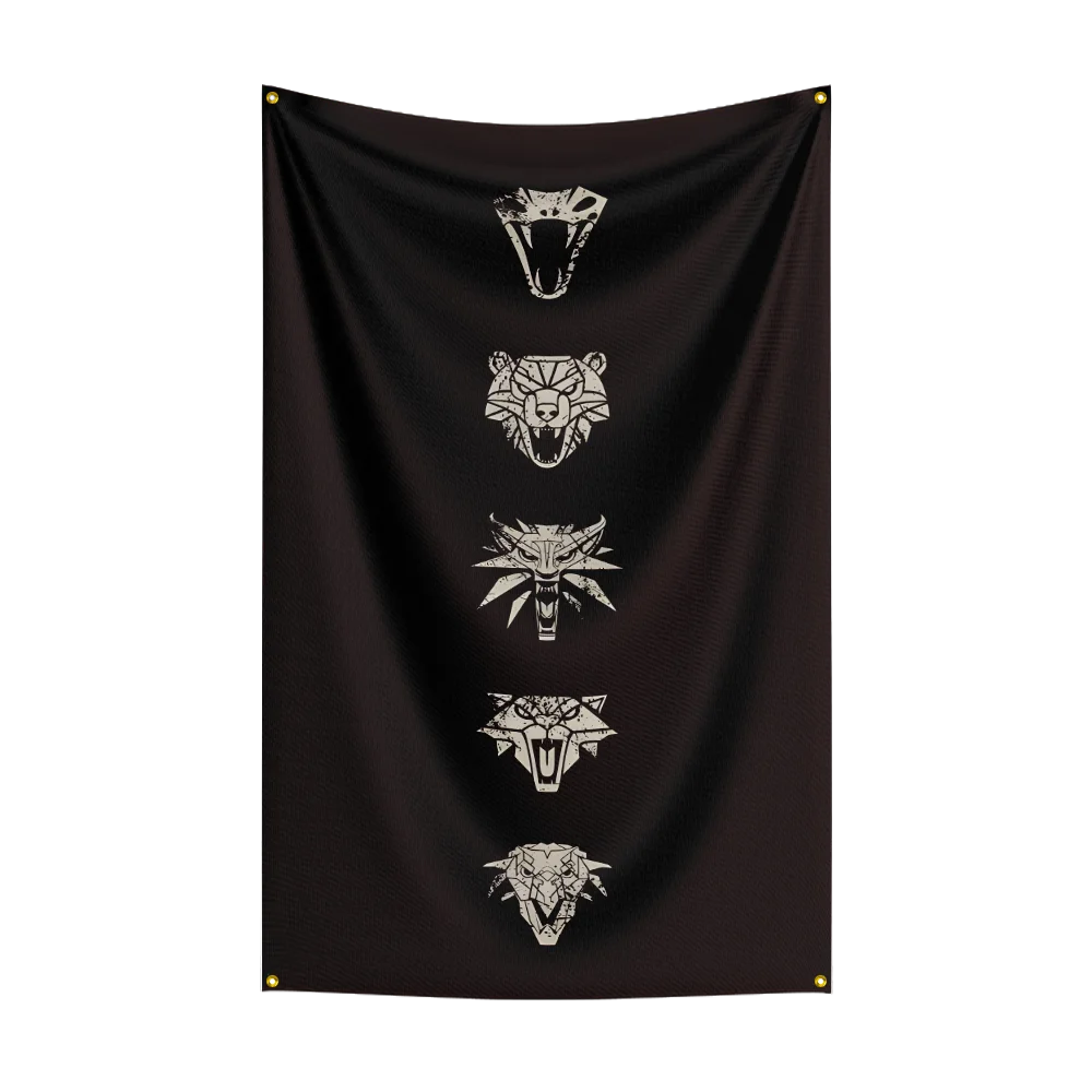 90X150CM T-The W-WitcherS game Flag Polyester Digital Printed Game Tapestry Curtain For Decor