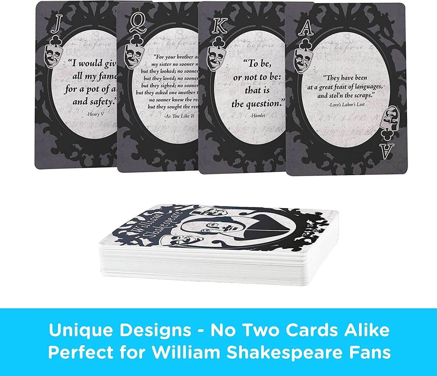 Aquarius Playing Cards: Shakespeare Quotes - 