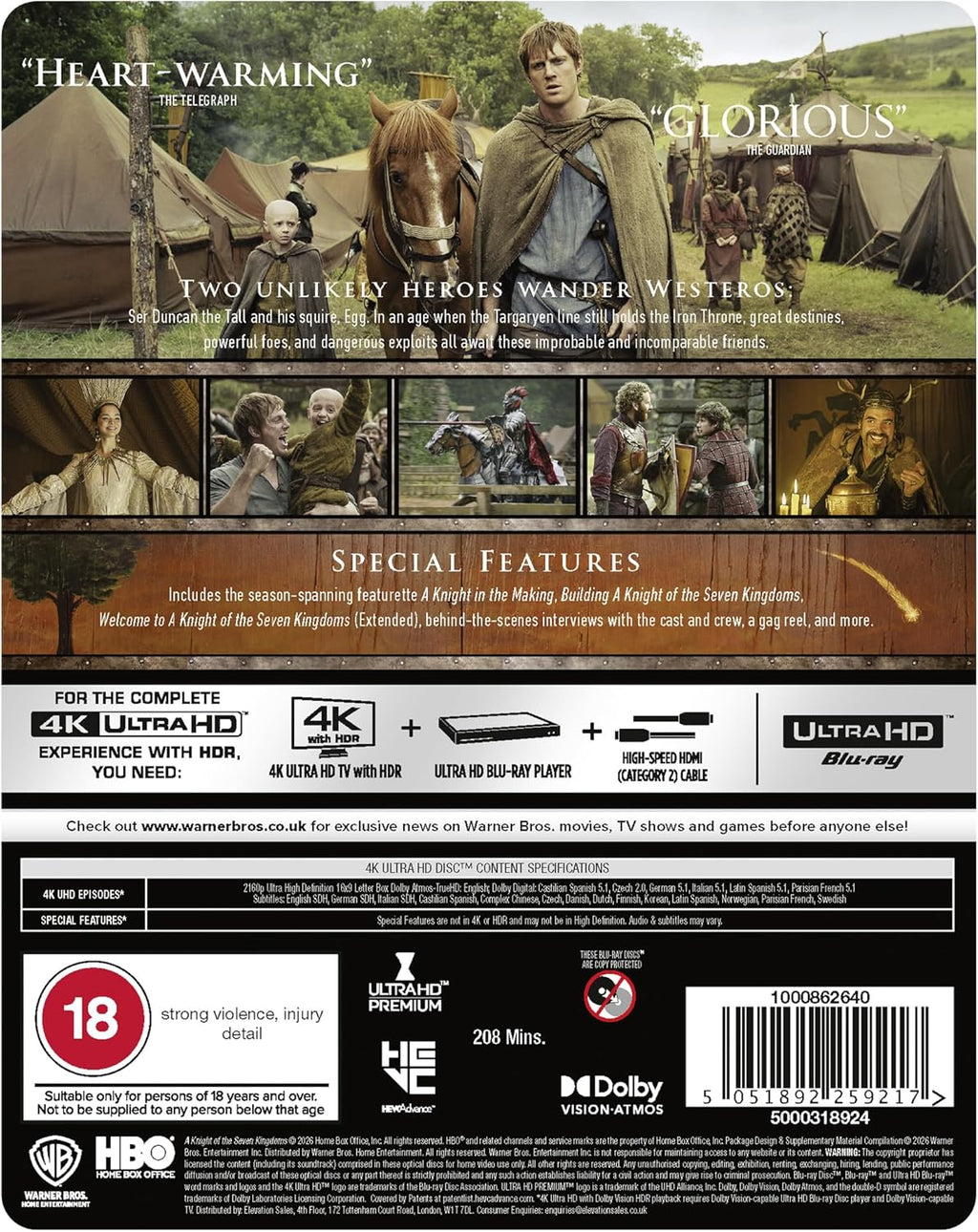 A Knight of the Seven Kingdoms : The Complete First Season - Limited Edition Steelbook (4K Ultra HD)