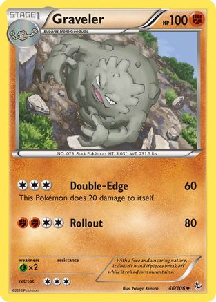 Graveler 046/106 - XY  Flashfire