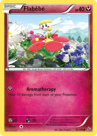 Flabebe 062/106 - XY  Flashfire Reverse Holofoil