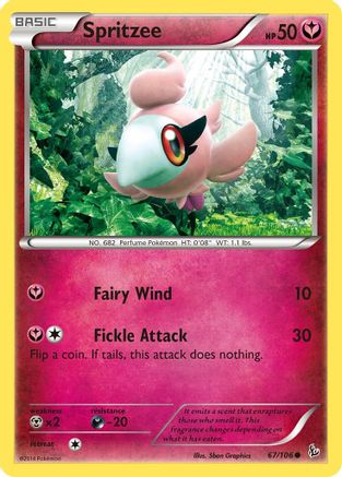 Spritzee 067/106 - XY  Flashfire Reverse Holofoil