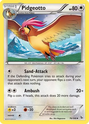 Pidgeotto 076/106 - XY  Flashfire