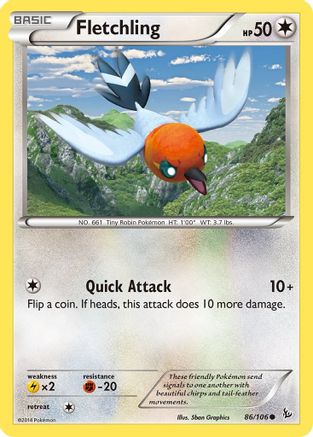 Fletchling 086/106 - XY  Flashfire