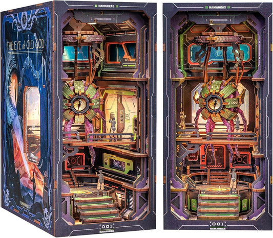 Book Nook Wizardi Miniature - The Eye of Old God Roombox Kit - 