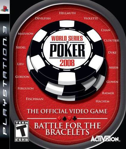 World Series of Poker 2008: Battle for the Bracelets (Playstation 3) - Game Manual Only