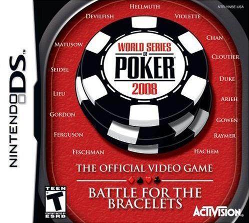 World Series Of Poker 2008 (Nintendo DS) - Game Manual Only