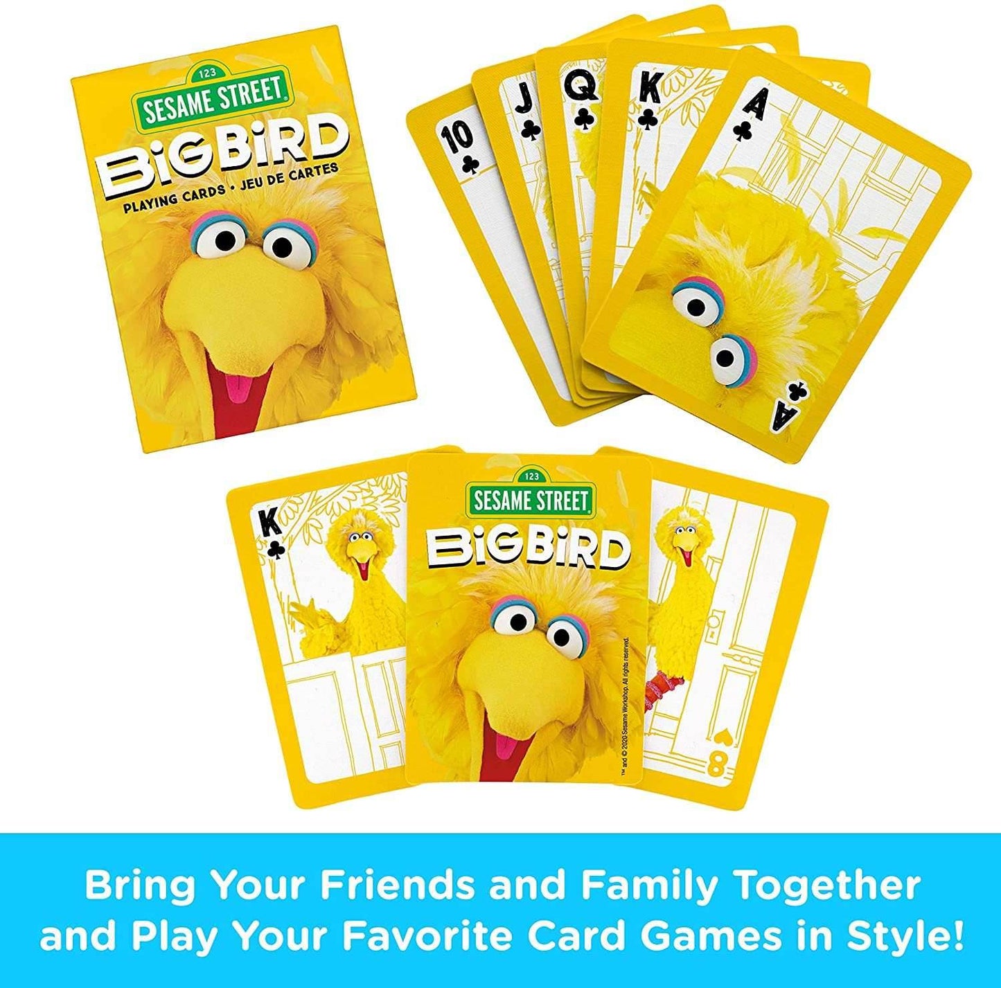 Aquarius Playing Cards: Sesame Street - Big Bird - 