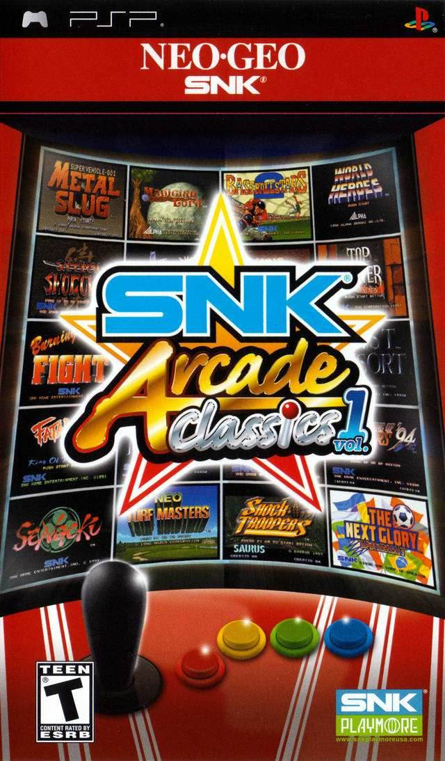 SNK Arcade Classics Volume 1 (PSP) - Game Manual Only