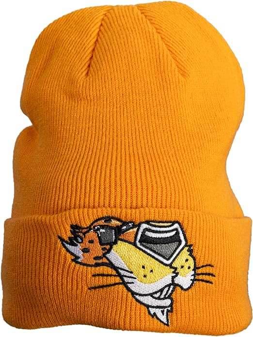 Mad Engine Chester Cheetos Beanie Hat Fire Breather - Orange