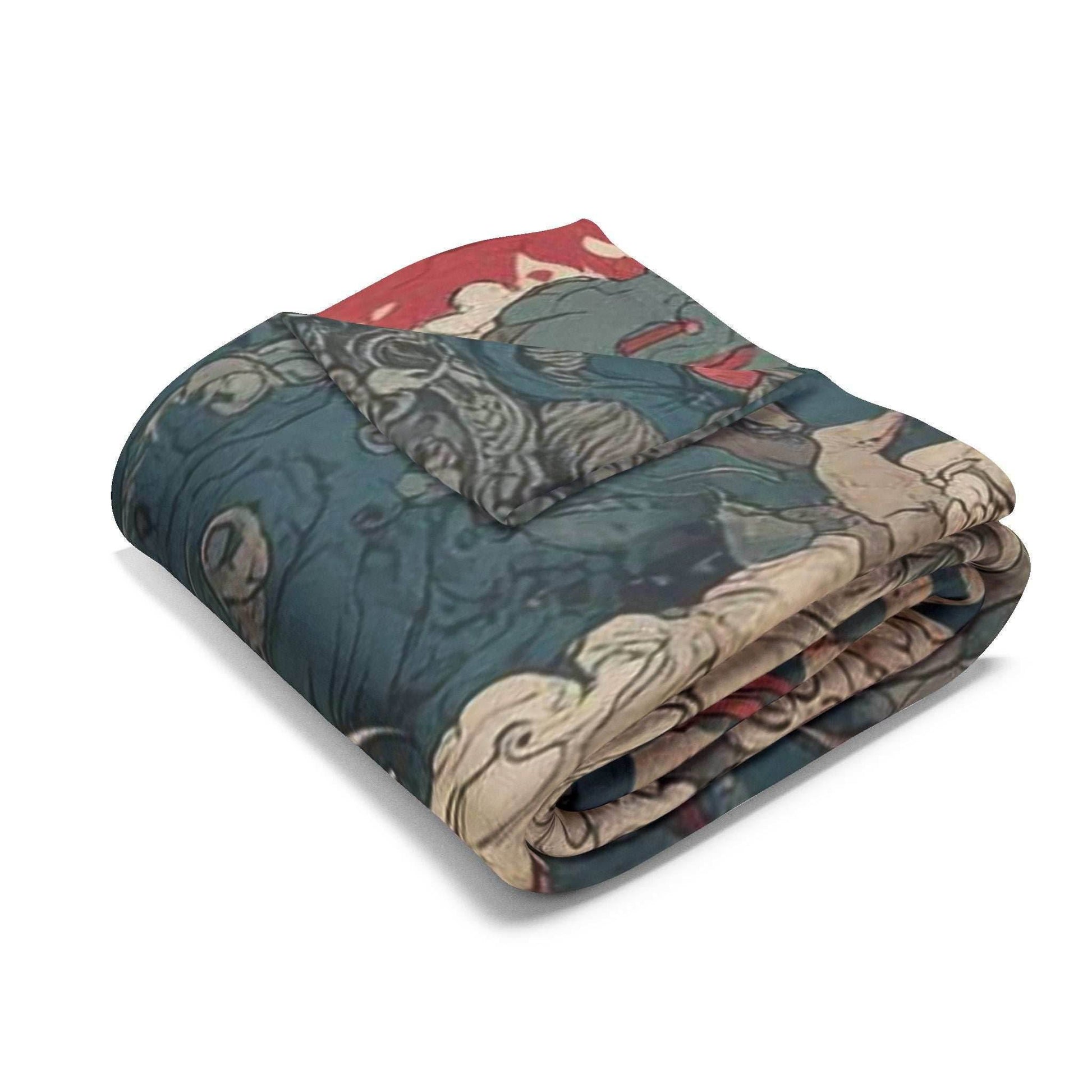 Arctic Fleece Blanket with Bold Car and Monster Design, Cozy Throw for Car Lovers, Unique Gift for Birthdays, Home Decor, Movie Nights - 30'' × 40''