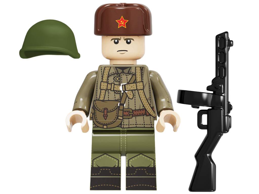 WWII - Russian Army Conscripts - 4 Man Squad - Mil-Blox