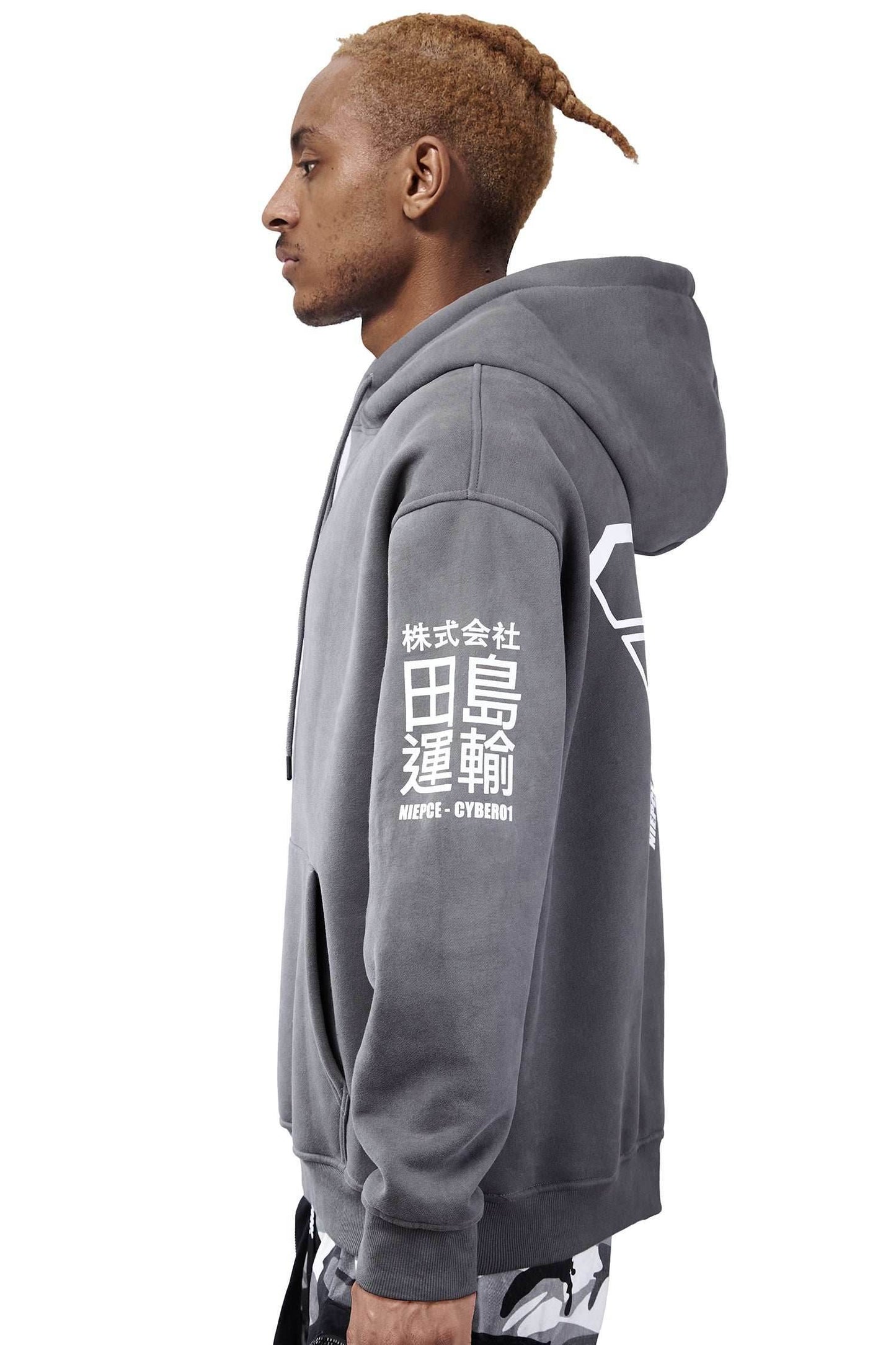 MHH1 Grey Niepce Cyber01 Hoodie - Grey / M