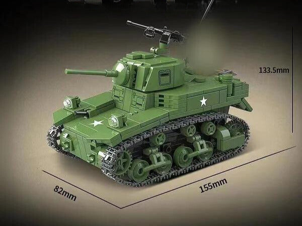 WWII - M3A1 - Stuart Light Tank - Mil-Blox
