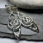 Celtic Knot Moon Earrings