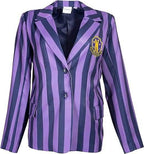 Mad Engine Wednesday Addams Purple Blazer Jacket School - XS