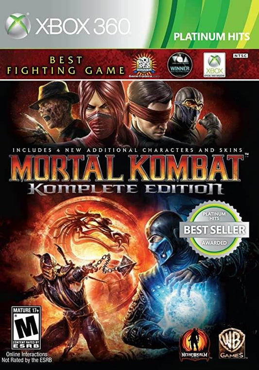 Mortal Kombat Komplete Edition (Platinum Hits) (Xbox 360) - Game Manual Only