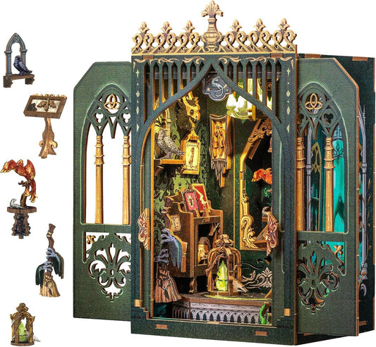 Book Nook Wizardi Miniature - The Darkness Herbarium Roombox Kit - 