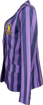 Mad Engine Wednesday Addams Purple Blazer Jacket School - XS