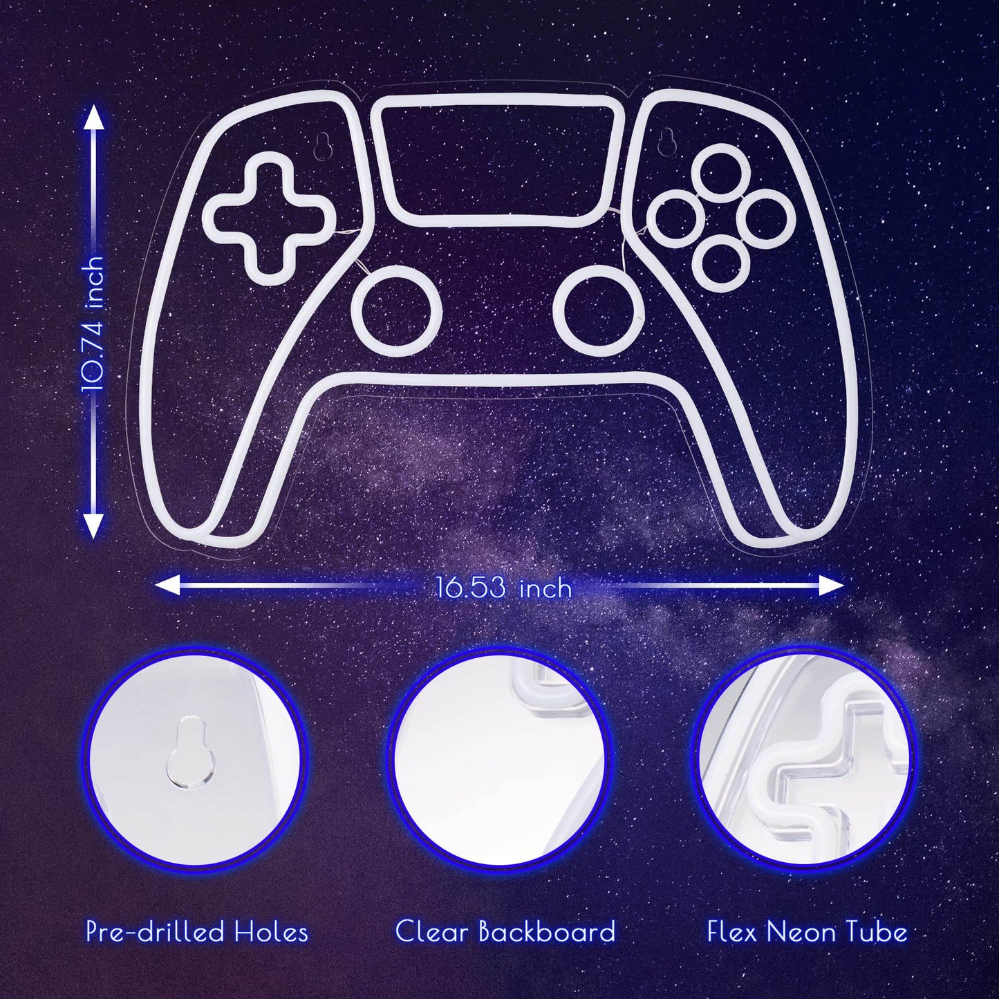 Gaming Neon Sign - LED Neon Light for Game Room Decoration | Teen Gamer Gift - Mushroom1_Green