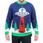 Flying Saucer Tree Abduction Sweater