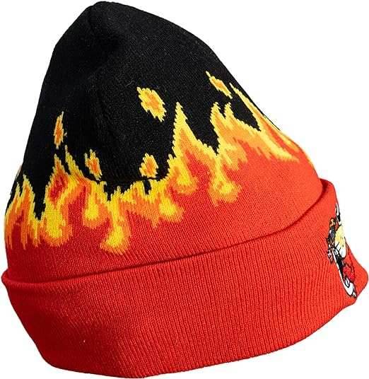 Mad Engine Chester Cheetos Beanie Hat Fire Breather - Orange