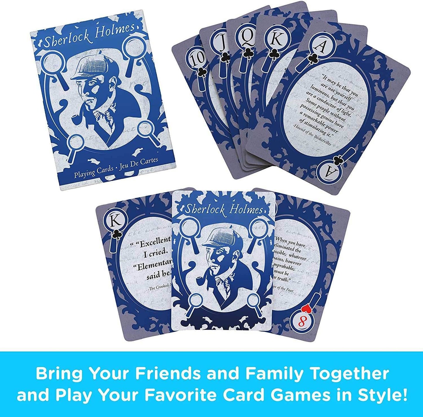 Aquarius Playing Cards: Sherlock Holmes Quotes - 
