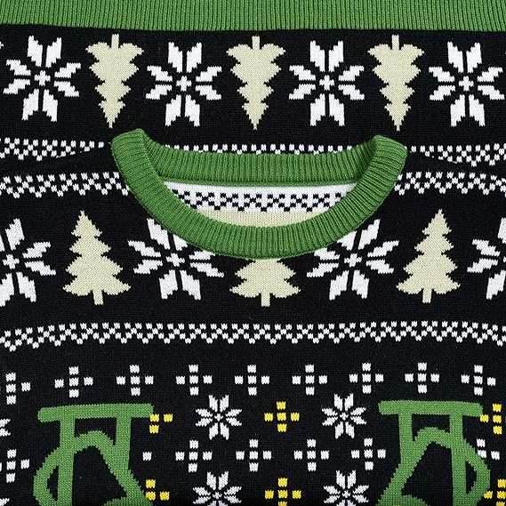 T-Rex DJ Holiday Dinosaur Sweater - XS