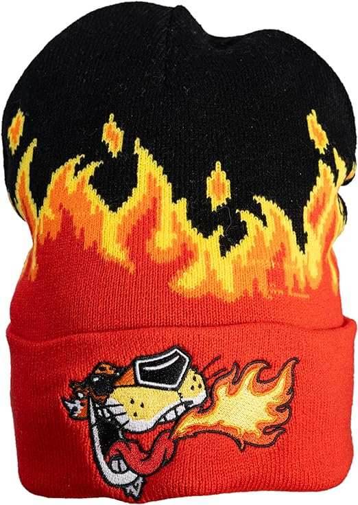 Mad Engine Chester Cheetos Beanie Hat Fire Breather - Orange
