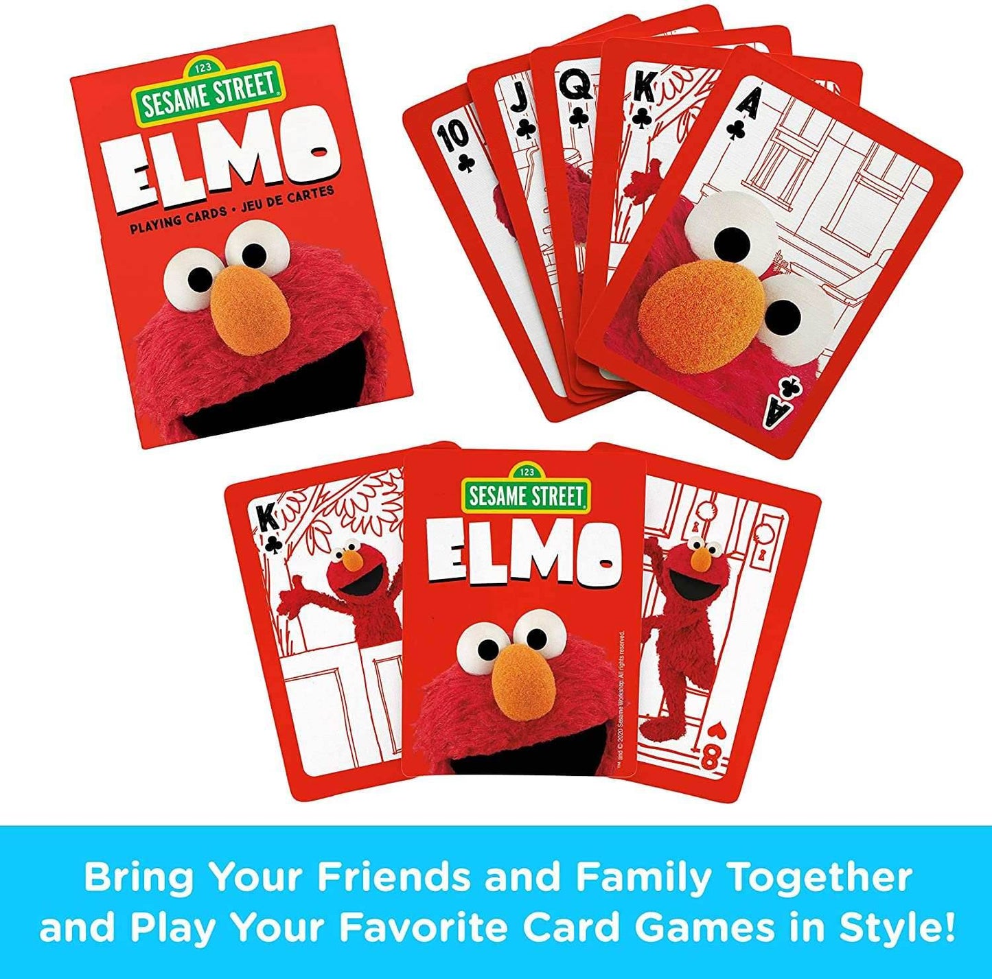 Aquarius Playing Cards: Sesame Street - Elmo - 