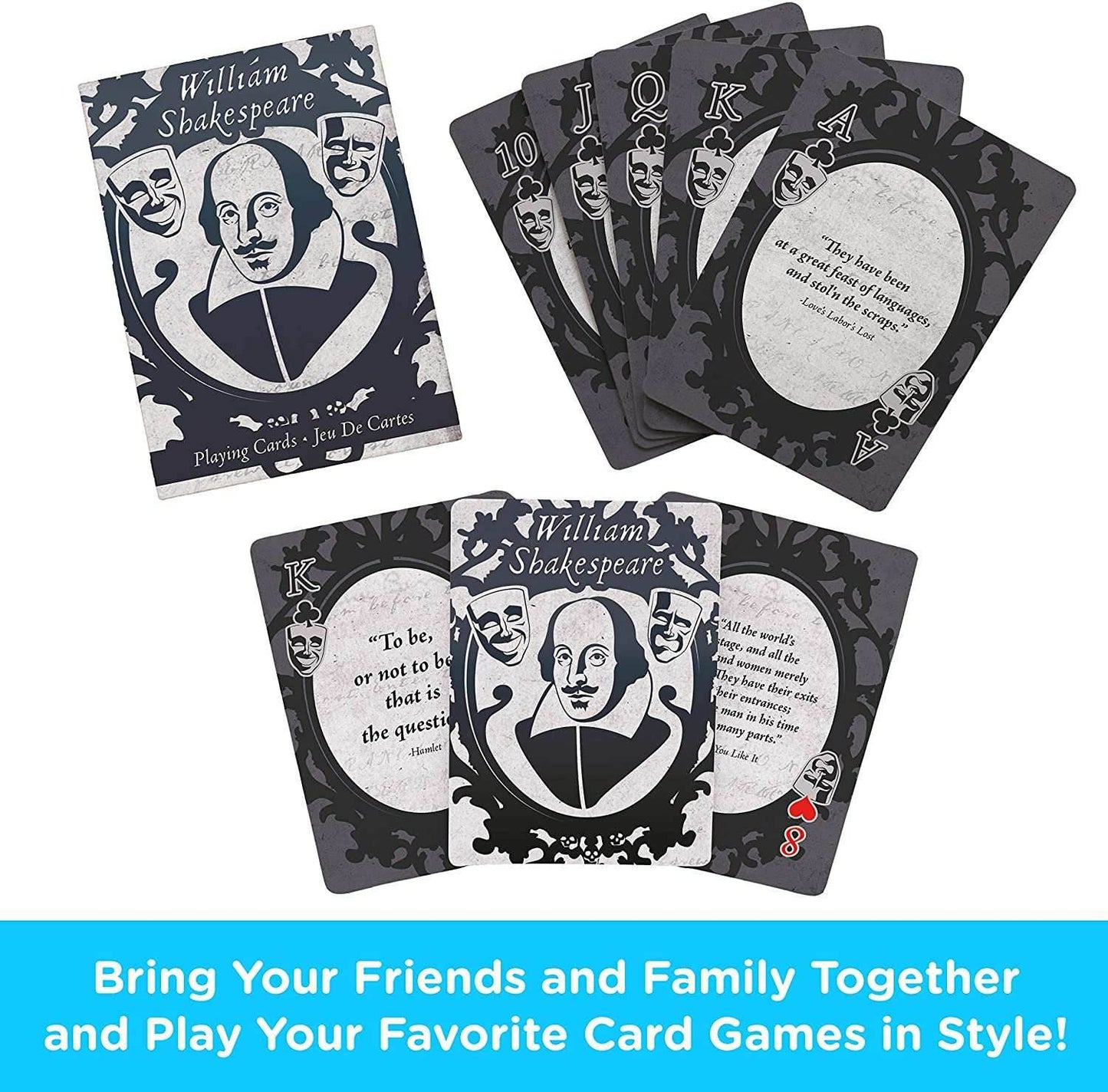 Aquarius Playing Cards: Shakespeare Quotes - 