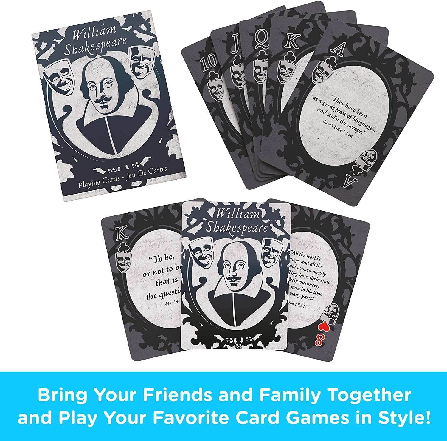 Aquarius Playing Cards: Shakespeare Quotes - 