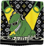T-Rex DJ Holiday Dinosaur Sweater - XS
