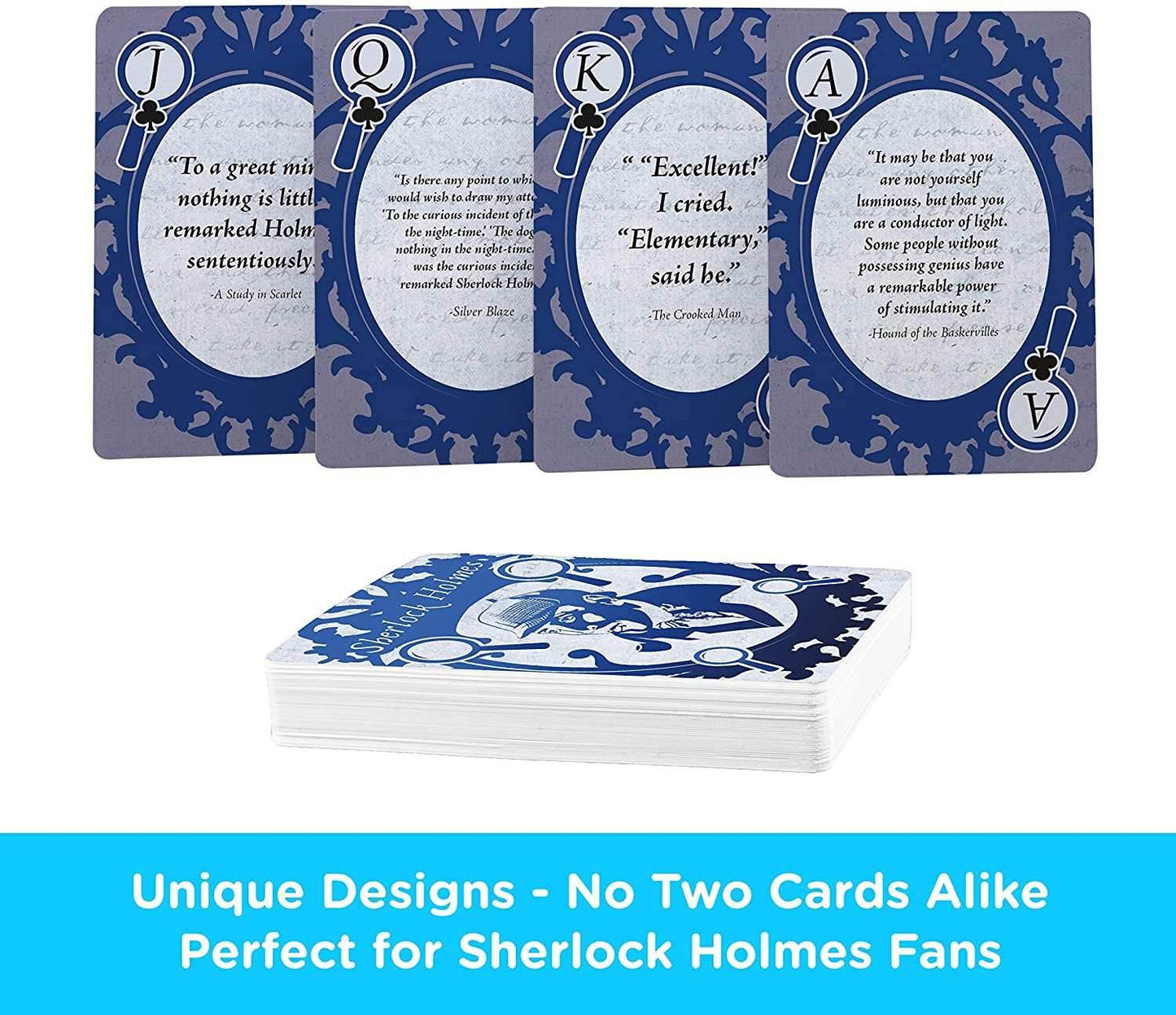 Aquarius Playing Cards: Sherlock Holmes Quotes - 