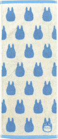 Studio Ghibli Silhouette Series (Face Towel) My Neighbor Totoro Marushin Silhouette Towel Series Light Blue - 