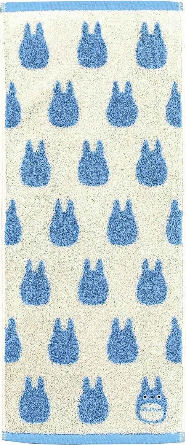 Studio Ghibli Silhouette Series (Face Towel) My Neighbor Totoro Marushin Silhouette Towel Series Light Blue - 