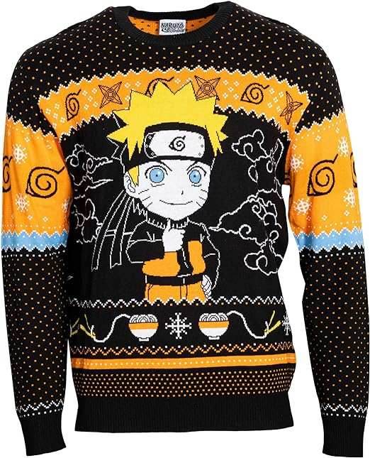 Ripple Junction Naruto Shippuden Sasuke Chibi Sweater - XS