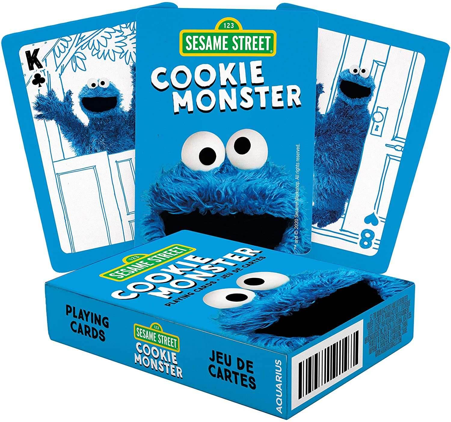 Aquarius Playing Cards: Sesame Street - Cookie Monster - 